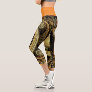 Leggings Capri Fractal   Zazzle_Growshop
