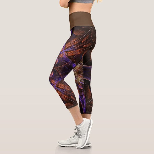 Leggings Capri Fractal | Zazzle_Growshop (Gauche)