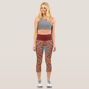 Leggings Capri Fractal   Zazzle_Growshop