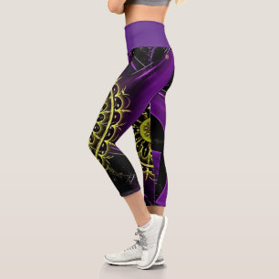 Leggings Capri Fractal   Zazzle_Growshop