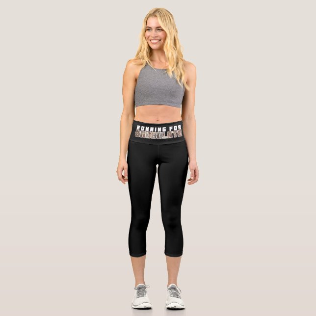 Leggings Capri Fun Et Funky Courir Pour La Conception De Texte Ch (Recto)