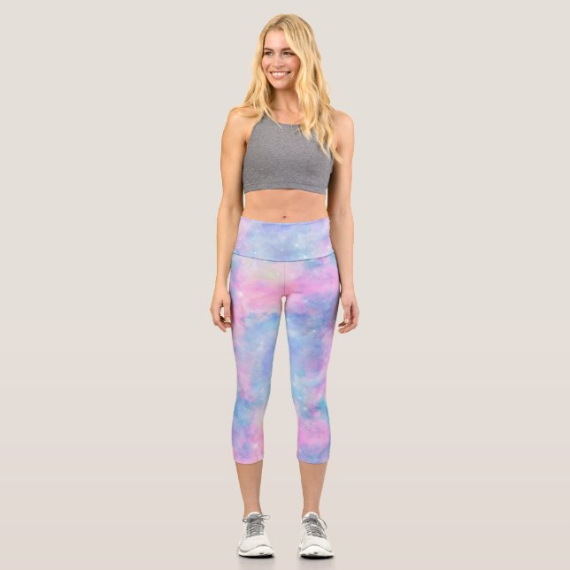Leggings Capri Galaxie peinte Conception 1 (Recto)