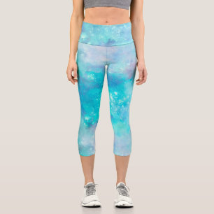 Leggings Capri Galaxie peinte Design 8 