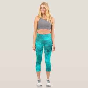 Leggings Capri Galaxie peinte série Design 16 papier de tissus