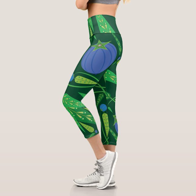 Leggings Capri Gardien Des Blueberries Capris Hauts-Faisés (Gauche)