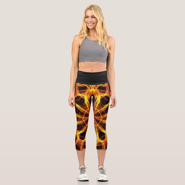 Leggings Capri Golden Web A ~ Hors Du Crucible ~ (Recto)