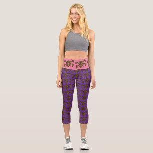 Leggings Capri Goth Rockabilly des années 90 Crâne et Os de Punk