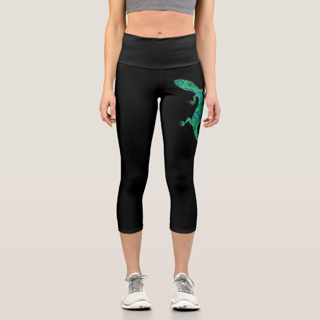 Leggings Capri Green Gecko (Recto)