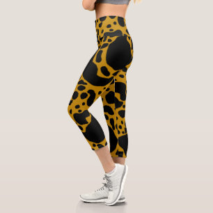 Leggings Capri Grenouille à poison jaune