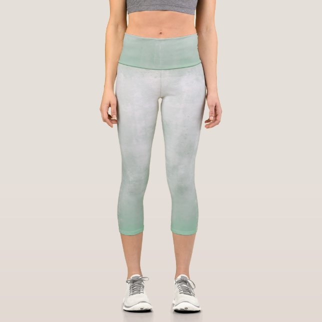 Leggings Capri Grey Aqua vert rustique (Recto)