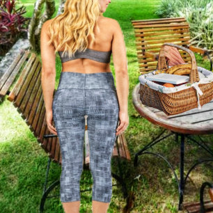Leggings Capri Gris Textiles 