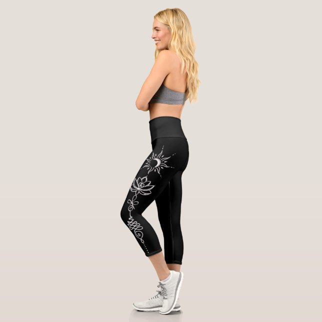 Leggings Capri Groupe Silver Unalome (Gauche)