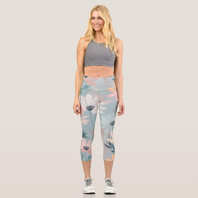 Leggings Capri Guérison floral (Recto)