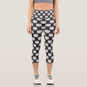 Leggings Capri Halloween, Fantôme Effrayant, Trick Or Treat, Hou