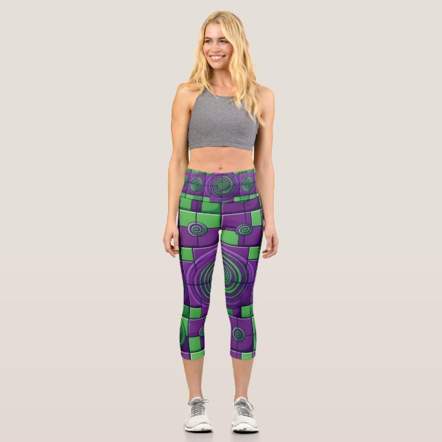 Leggings Capri Harlequin Fun (Recto)