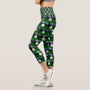 Leggings Capri Harmonie de roulage : Bol de pelouse vert avec Jac