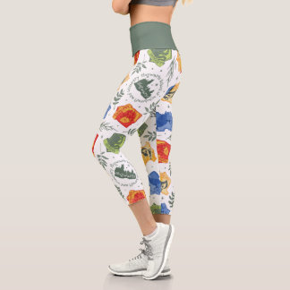 Leggings Capri Herbologie Magique Motif Maisons HOGWARTS™