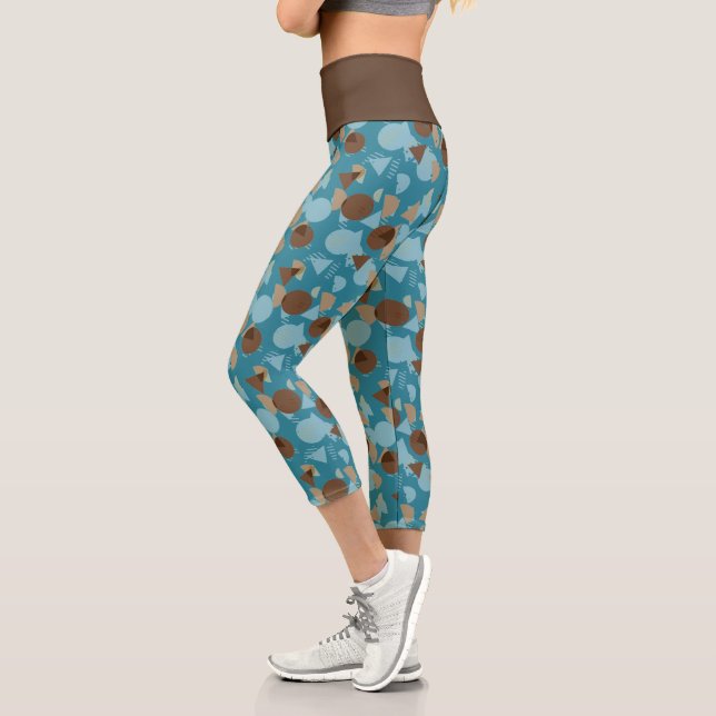 Leggings Capri Hip géométrique Moderne Motif d'art les années 50  (Gauche)