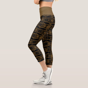 Leggings Capri HOUSE of the Dragon   Targaryen Stripe Pattern