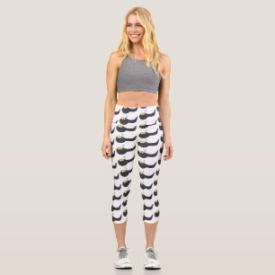 Leggings Capri Illustration amusante de dessin animé en têtard