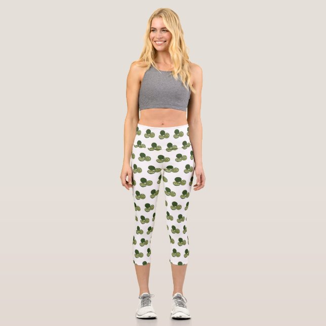 Leggings Capri Illustration de chaux Kaffir (Recto)