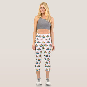 Leggings Capri Illustration de crème glacée