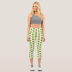 Leggings Capri Illustration de la feuille de limon