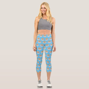 Leggings Capri Illustration de Shumai dim sum