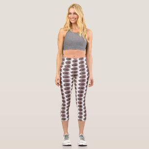 Leggings Capri Illustration du dragon de Komodo