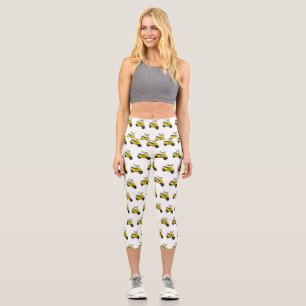 Leggings Capri Illustration d'une moto cyclable
