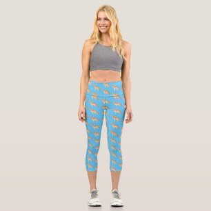 Leggings Capri Illustration Fennec fox