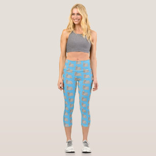 Leggings Capri Illustration Komondor pour chien