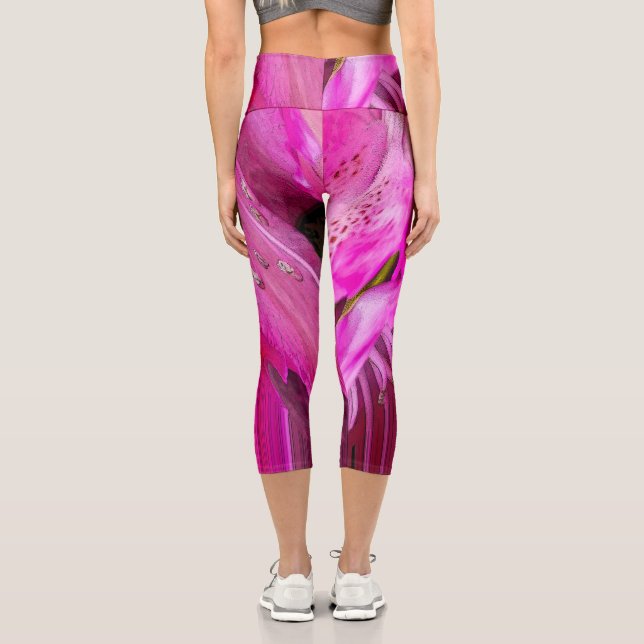 Leggings Capri Imaginaire Fuchsia, violet (Verso)