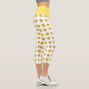 Leggings Capri Impression citron