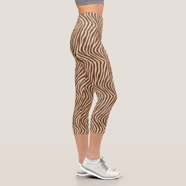 Leggings Capri Impression zèbre  (Droite)