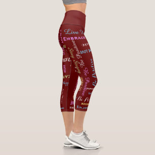 Leggings Capri Inspiration Motivationnelle CHOISIR LA COULEUR Cap