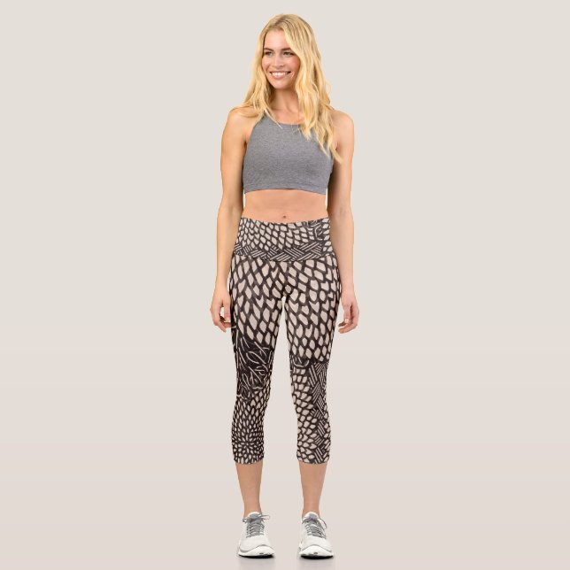Leggings Capri Jambes de yoga Capris : Capris classique (Recto)