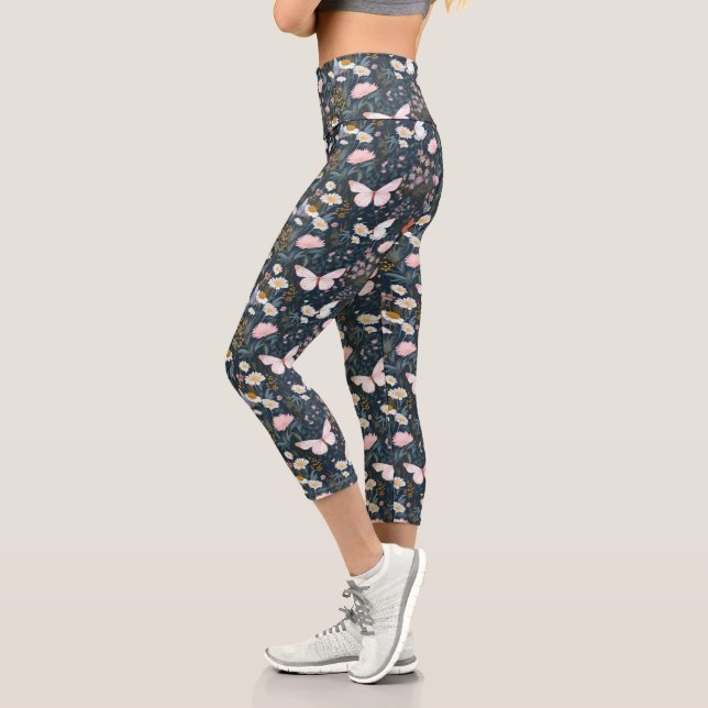 Leggings Capri Jardin des papillons (Gauche)