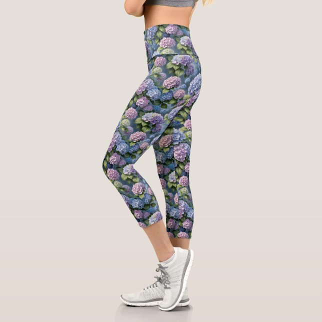 Leggings Capri Jardin d'été Hydrangea (Gauche)