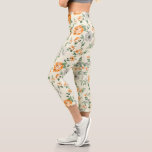 Leggings Capri Jardin Jaune doux motif floral<br><div class="desc">Découvrez ce design aux motifs floraux jaunes doux.</div>