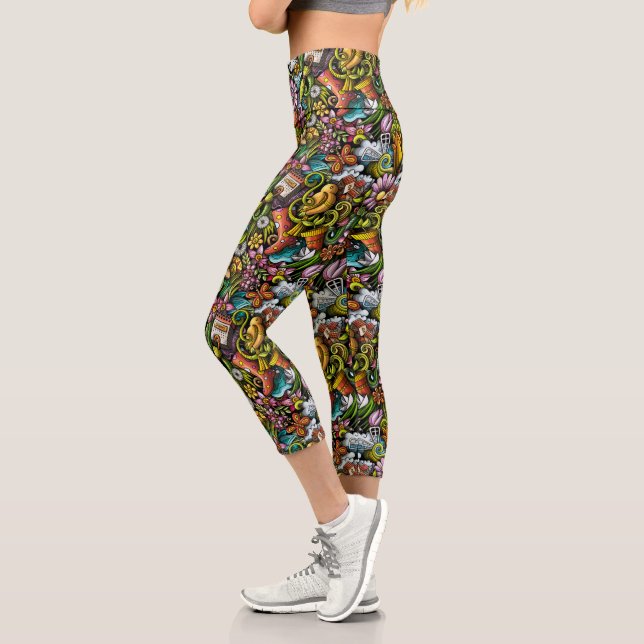 Leggings Capri Jardin Vert (Gauche)