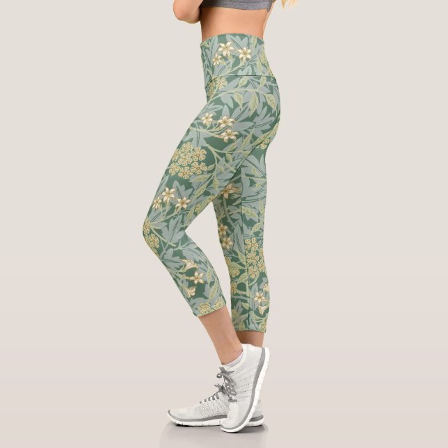 Leggings Capri Jasmine motif par William Morris (Gauche)