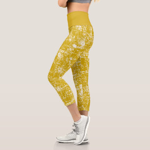 Leggings Capri Jaune déprimé