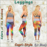 Leggings Capri JEUNES DE STYLE CAPRI - Couleurs de l'arc-en-ciel<br><div class="desc">Pour ceux d'entre vous qui préfèrent les couleurs audacieuses, ce design offre toutes les couleurs de l'arc-en-ciel, et peut-être quelques autres. Disponible en cinq tailles pour femmes (XS, S, M, L, XL). Voir la description "À propos de ce produit" ci-dessous pour des informations générales sur le dimensionnement et le produit....</div>