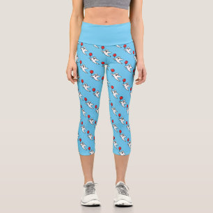 Leggings Capri Joli fantôme de dessin animé avec motif de ballon 