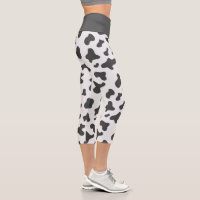 Joli motif imprimé vache noire et blanche