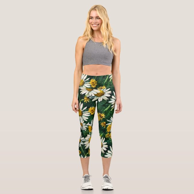 Leggings Capri joli tournesol (Recto)