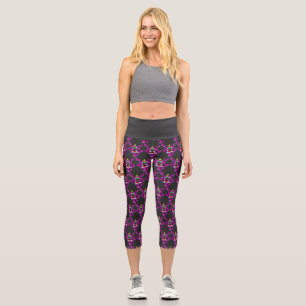 Leggings Capri Jote Purple Personnes Mangent Monster T-Shirt