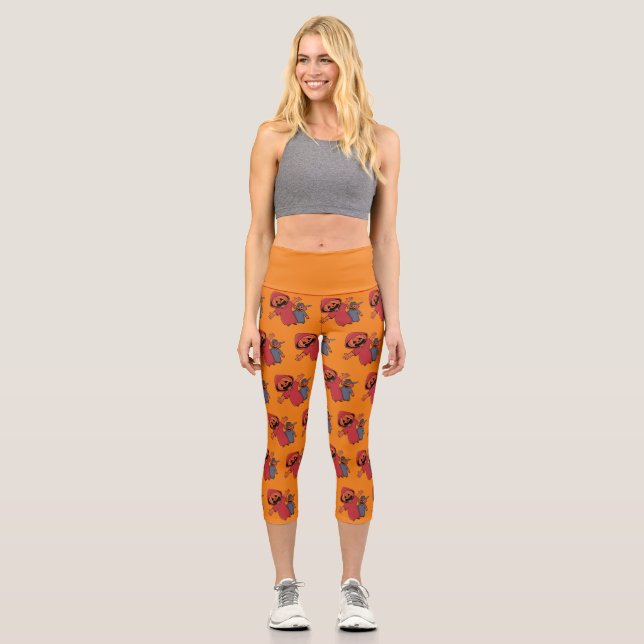 Leggings Capri Joyeux Halloween à vos amis (Recto)