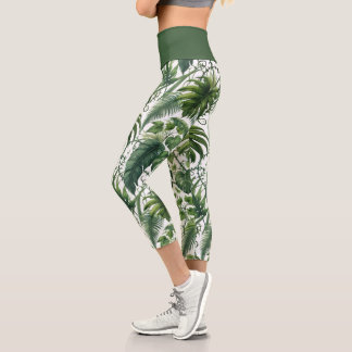 Leggings Capri Jungle Tropical